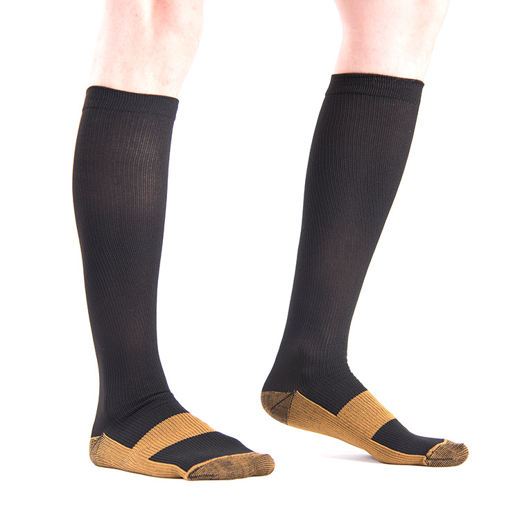 20-30 mmHg Basketball Compression Socks Outdoor Sports Socks Elastic  Socks Breathable Absorbent Knee High Socks